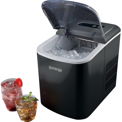 Льодогенератор побутовий Gorenje, 12кг/добу, 2.2л, дисплей, чорний (IMC1200B)