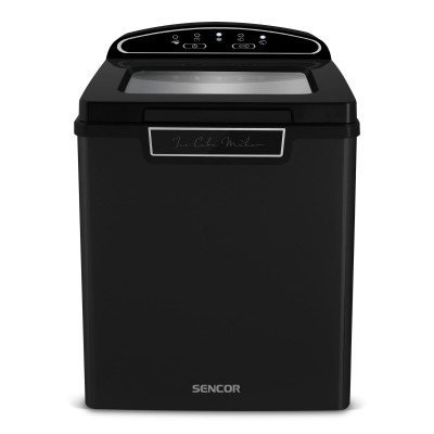 Льодогенератор побутовий Sencor SIM3000BK, 105 Вт, 12 кг/добу, об'єм 1.9л, приготування за 9 хв, 2 розміри льоду, чорний