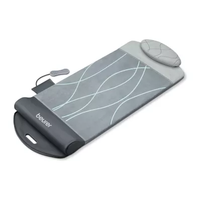 Масажний килимок Beurer для йоги та розтяжки, від мережі, 4 програм, підігрів, сірий (MG_280)
