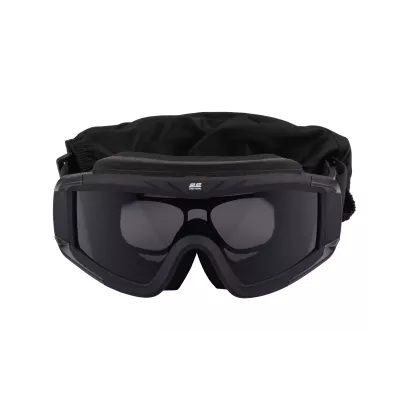 Маска тактична, захисна 2E Hawk WS Black Anti-fog, 3-х шаровий ущільнювач, сумка, 3 лінзи