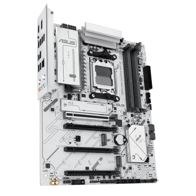 Материнcька плата ASUS B850 MAX GAMING WIFI W sAM5 B850 4xDDR5 M.2 HDMI DP WiFi BT ATX білий (90MB1M10-M0EAY0)