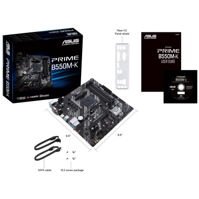 Материнcька плата ASUS PRIME B550M-K sAM4 B550 4xDDR4 M.2 HDMI DVI D-Sub mATX (90MB14V0-M0EAY0) Материнcька плата ASUS PRIME B550M-K sAM4 B550 4xDDR4 M.2 HDMI DVI D-Sub mATX (90MB14V0-M0EAY0)