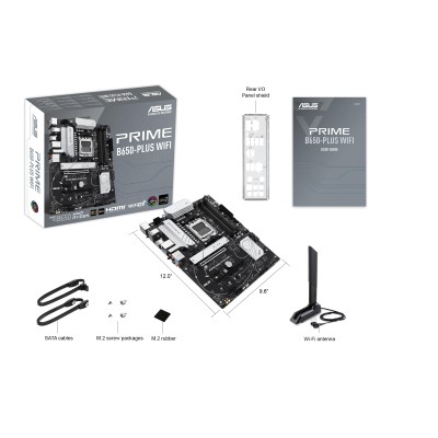 Материнcька плата ASUS PRIME B650-PLUS WIFI sAM5 B650 4xDDR5 M.2 HDMI DP WiFi BT ATX (90MB1KP0-M0EAY0)