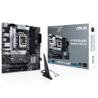 Материнcька плата ASUS PRIME B660M-A WIFI D4 s1700 B660 4xDDR4 M.2 HDMI DP Wi-Fi BT mATX (90MB1AE0-M1EAY0) Материнcька плата ASUS PRIME B660M-A WIFI D4 s1700 B660 4xDDR4 M.2 HDMI DP Wi-Fi BT mATX (90MB1AE0-M1EAY0)