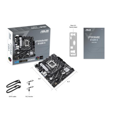 Материнcька плата ASUS PRIME B760M-K s1700 B760 2xDDR5 M.2 HDMI D-Sub mATX (90MB1FI0-M1EAY0)