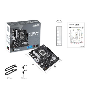 Материнcька плата ASUS PRIME B760M-R D4 s1700 B760 2xDDR4 M.2 HDMI mATX (90MB1HA0-M0EAY0)