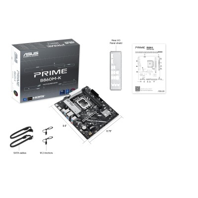 Материнcька плата ASUS PRIME B860M-K s1851 B860 2xDDR5 M.2 DP HDMI Wi-Fi BT mATX (90MB1JT0-M0EAY0)