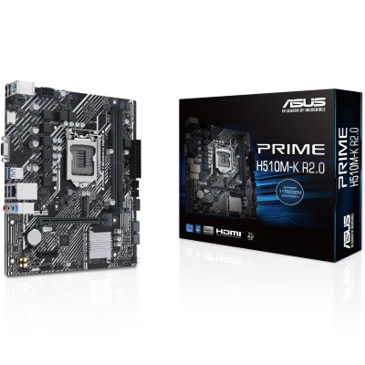 Материнcька плата ASUS PRIME H510M-K R2.0 s1200 H470 2xDDR4 M.2 HDMI D-Sub mATX (90MB1E80-M0EAY0)
