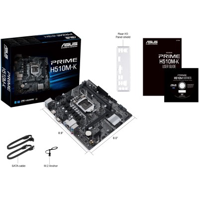 Материнcька плата ASUS PRIME H510M-K s1200 H510 2xDDR4 M.2 HDMI D-Sub mATX (90MB17N0-M0EAY0)