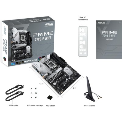 Материнcька плата ASUS PRIME Z790-P WIFI s1700 Z790 4xDDR5 M.2 HDMI DP Wi-Fi BT ATX (90MB1CJ0-M1EAY0)