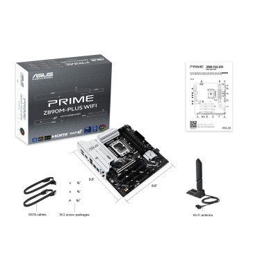 Материнcька плата ASUS PRIME Z890M-PLUS WIFI s1851 Z890 4xDDR5 M.2 HDMI DP Wi-Fi BT mATX (90MB1J80-M0EAY0)