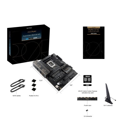 Материнcька плата ASUS PROART B760-CREATOR WIFI s1700 B760 4xDDR5 M.2 HDMI DP Wi-Fi BT ATX (90MB1FY0-M1EAY0)