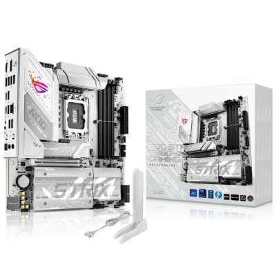 Материнcька плата ASUS ROG STRIX B860-G GAMING WIFI s1851 B860 4xDDR5 M.2 DP HDMI USB Type-C Wi-Fi BT mATX білий (90MB1JF0-M0EAY