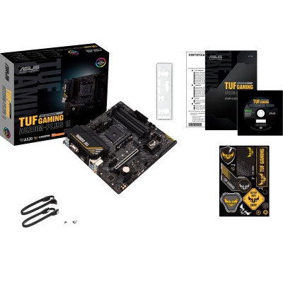 Материнcька плата ASUS TUF GAMING A520M-PLUS II sAM4 A520 4xDDR4 HDMI DVI D-Sub mATX (90MB17G0-M0EAY0)