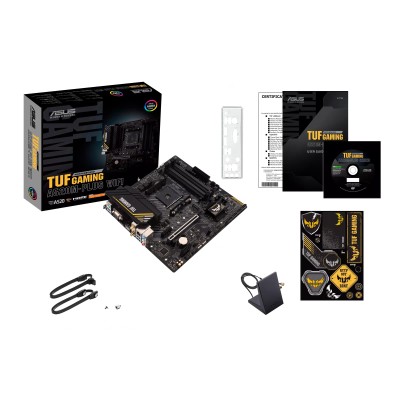 Материнcька плата ASUS TUF GAMING A520M-PLUS WIFI sAM4 A520 4xDDR4 HDMI DVI D-Sub Wi-Fi BT mATX (90MB17F0-M0EAY0)