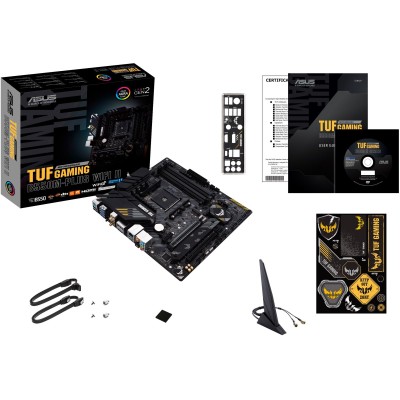 Материнcька плата ASUS TUF GAMING B550M-PLUS WIFI II sAM4 B550 4xDDR4 M.2 HDMI DP Wi-Fi BT mATX (90MB19Y0-M0EAY0)