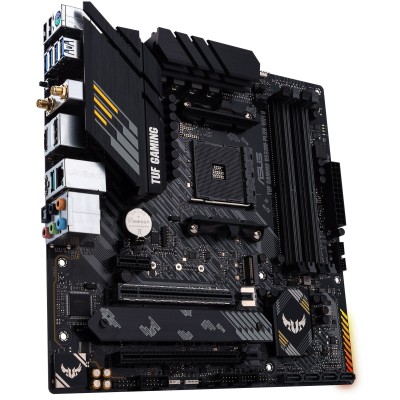Материнcька плата ASUS TUF GAMING B550M-PLUS WIFI II sAM4 B550 4xDDR4 M.2 HDMI DP Wi-Fi BT mATX (90MB19Y0-M0EAY0)
