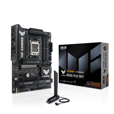 Материнcька плата ASUS TUF GAMING B650E-PLUS WIFI sAM5 B650 4xDDR5 M.2 HDMI DP WiFi BT ATX (90MB1M20-M0EAY0)