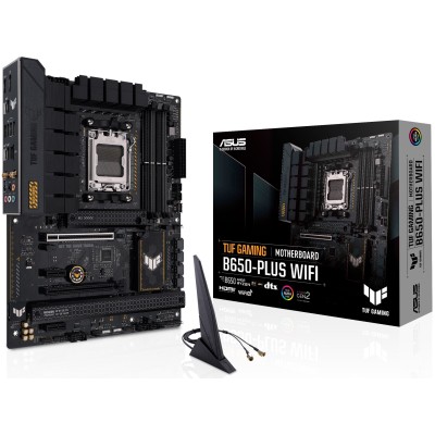 Материнcька плата ASUS TUF GAMING B650-PLUS WIFI sAM5 B650 4xDDR5 M.2 USB HDMI DP WiFi BT ATX (90MB1BZ0-M0EAY0)