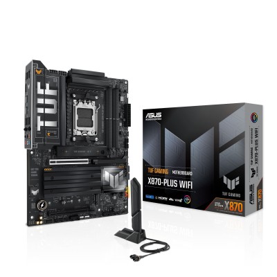 Материнcька плата ASUS TUF GAMING X870-PLUS WIFI sAM5 X870 4xDDR5 M.2 HDMI WiFi BT ATX (90MB1IU0-M0EAY0) Материнcька плата ASUS TUF GAMING X870-PLUS WIFI sAM5 X870 4xDDR5 M.2 HDMI WiFi BT ATX (90MB1IU0-M0EAY0)