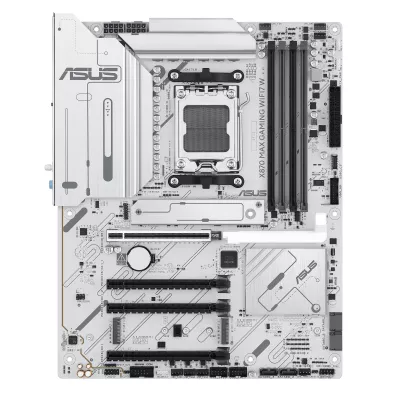 Материнcька плата ASUS X870 MAX GAMING WIFI7 W sAM5 X870 4xDDR5 M.2 HDMI USB Type-C WiFi BT ATX білий (90MB1LZ0-M0EAY0)