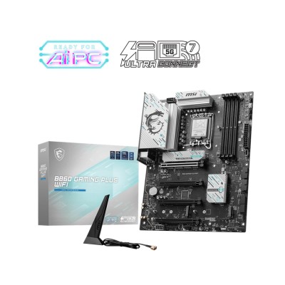 Материнcька плата MSI B860 GAMING PLUS WIFI s1851 B860 4xDDR5 M.2 HDMI DP WiFi BT ATX (911-7E41-003)