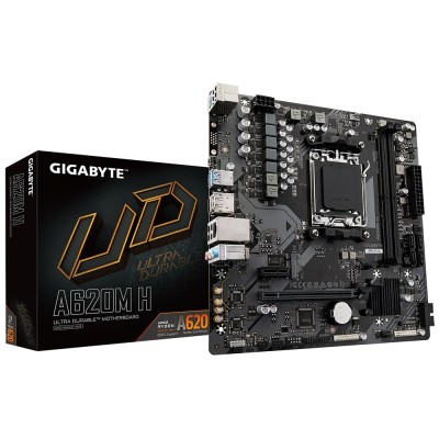 Материнська плата GIGABYTE A620M H sAM5 H620M 2xDDR5 M.2 HDMI DP mATX (A620M_H)