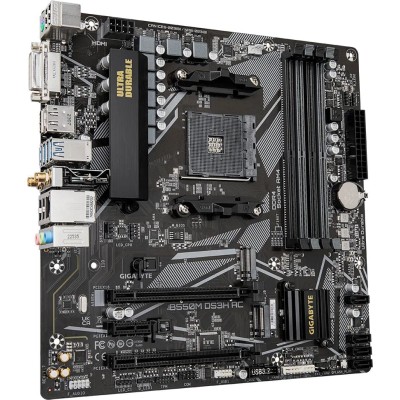 Материнська плата GIGABYTE B550M DS3H AC sAM4 B550 4xDDR4 M.2 Wi-Fi BT HDMI D-Sub mATX (B550M_DS3H_AC) Материнська плата GIGABYTE B550M DS3H AC sAM4 B550 4xDDR4 M.2 Wi-Fi BT HDMI D-Sub mATX (B550M_DS3H_AC)