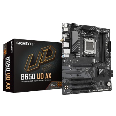 Материнська плата GIGABYTE B650 UD AX sAM5 B650 4xDDR5 M.2 HDMI DP ATX (B650_UD_AX)