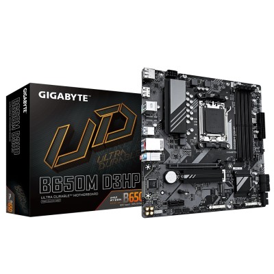 Материнська плата GIGABYTE B650M D3HP sAM5 B650 4xDDR5 M.2 HDMI DVI mATX (B650M_D3HP)