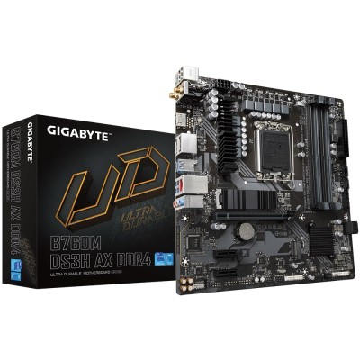 Материнська плата GIGABYTE B760M DS3H AX DDR4 s1700 B760 4xDDR4 M.2 HDMI DP mATX (B760M_DS3H_AX_DDR4)
