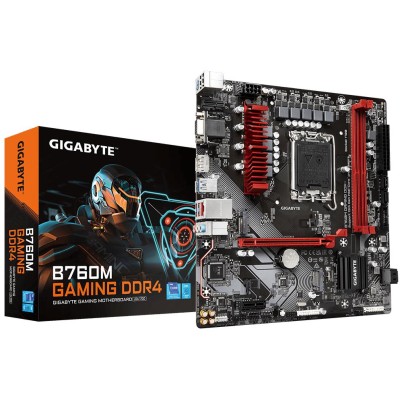 Материнська плата GIGABYTE B760M GAMING DDR4 s1700 B760 2xDDR4 HDMI DP mATX (B760M_GAMING_DDR4)