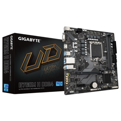 Материнська плата GIGABYTE B760M H DDR4 s1700 B760 2xDDR4 M.2 HDMI mATX (B760M_H_DDR4)