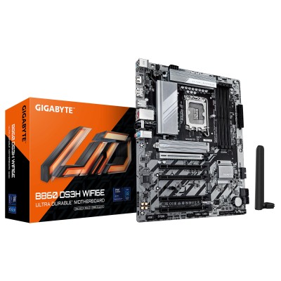 Материнська плата GIGABYTE B860 DS3H WIFI6E sAM5 B860 4xDDR5 M.2 Wi-Fi BT HDMI DP ATX (B860_DS3H_WIFI6E)