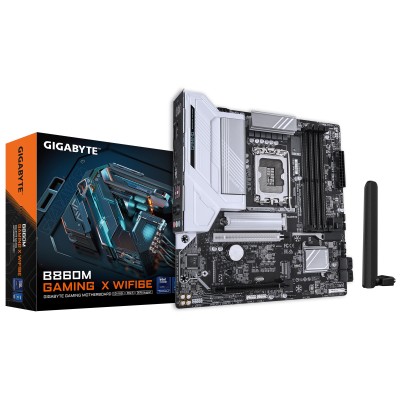 Материнська плата GIGABYTE B860M GAMING X WIFI6E s1851 B860 4xDDR5 M.2 Wi-Fi BT HDMI DP Type-C mATX (B860M_GAMING_X_WIFI6E)