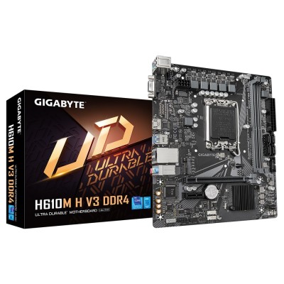 Материнська плата GIGABYTE H610M H V3 DDR4 s1700 H610 2xDDR4 HDMI D-Sub mATX (H610M_H_V3_DDR4)