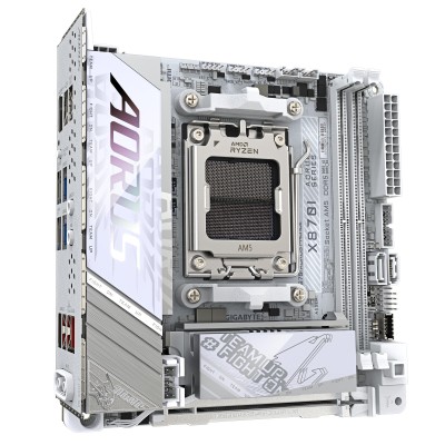 Материнська плата GIGABYTE X870I AORUS PRO ICE sAM5 X870I AORUS PRO ICE 2xDDR5 M.2 Wi-Fi BT HDMI Type-C ATX (X870I_AORUS_PRO_ICE