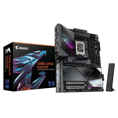 Материнська плата GIGABYTE Z890 AORUS MASTER s1851 Z890 4xDDR5 M.2 USB Type-C Wi-Fi BT ATX (Z890_AORUS_MASTER)