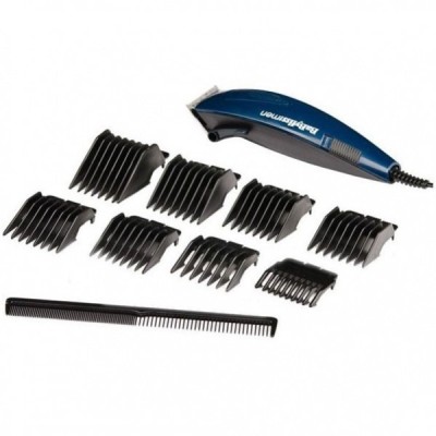 Машинка для стриження Babyliss, від мережі, насадок-8, сталь, синій (E695E)