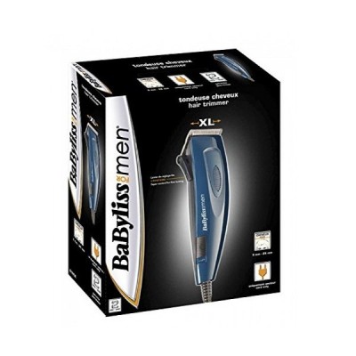 Машинка для стриження Babyliss, від мережі, насадок-8, сталь, синій (E695E)