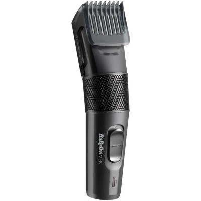 Машинка для стриження Babyliss, мережа+акум., вібраційний мотор, насадок-1, кейс, сталь, сірий (E786E)