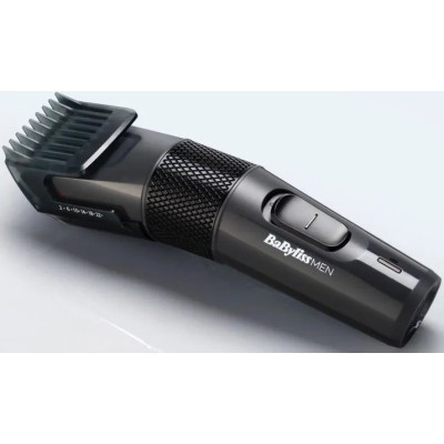 Машинка для стриження Babyliss, мережа+акум., вібраційний мотор, насадок-1, кейс, сталь, сірий (E786E)