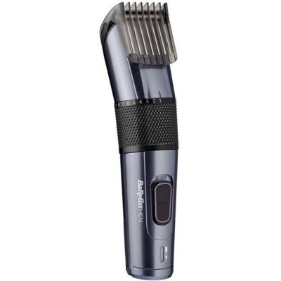 Машинка для стриження Babyliss, мережа+акум., вібраційний мотор, насадок-1, кейс, титан.напил., сірий (E976E)