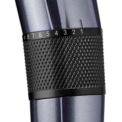 Машинка для стриження Babyliss, мережа+акум., вібраційний мотор, насадок-1, кейс, титан.напил., сірий (E976E)