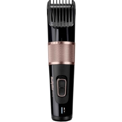 Машинка для стриження Babyliss, мережа+акум., вібраційний мотор, насадок-1, сталь, чорно-коричневий (E974E)