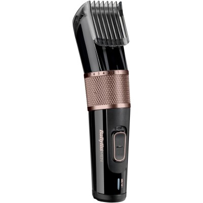 Машинка для стриження Babyliss, мережа+акум., вібраційний мотор, насадок-1, сталь, чорно-коричневий (E974E)