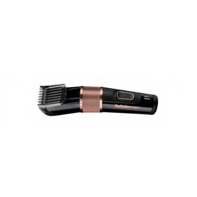 Машинка для стриження Babyliss, мережа+акум., вібраційний мотор, насадок-1, сталь, чорно-коричневий (E974E)