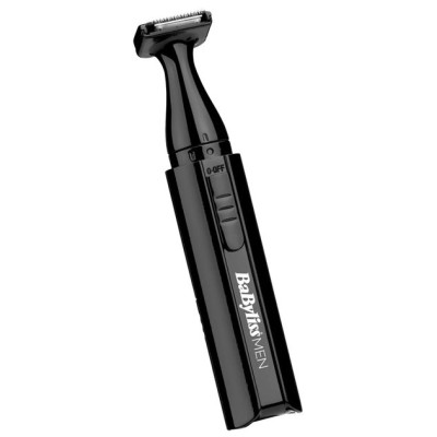 Машинка для стриження Babyliss, мережа+акум., вібраційний мотор, насадок-1, тример, кейс, титан.напил., чорний (E978E)