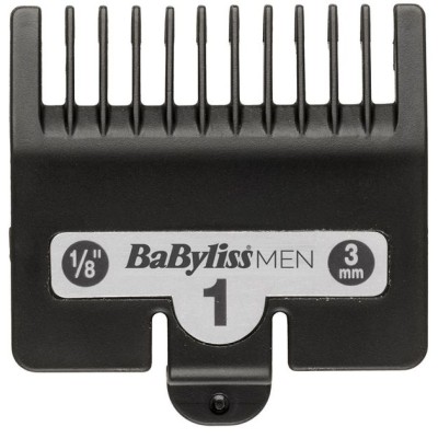 Машинка для стриження Babyliss, мережа+акум., вібраційний мотор, насадок-10, кейс, чохол, гребінець у компл., сталь, сірий (E996