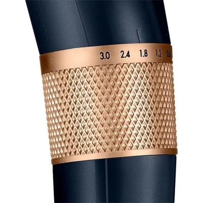 Машинка для стриження Babyliss, мережа+акум., вібраційний мотор, насадок-8, кейс, титан.напил., синій (E986E)